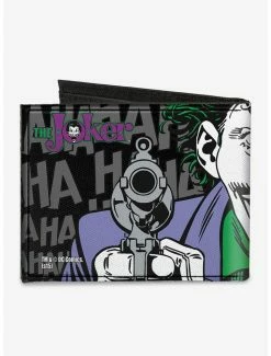 Promo ✔️ DC Comics Batman Joker Haha Close Up Bifold Wallet ❤️ -Bags & Purses Shop Online 19886226 av1