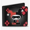 Flash Sale 🎁 DC Comics Harley Quinn Chibi Splits Bifold Wallet ✔️ -Bags & Purses Shop Online 19886240 hi