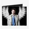 Discount 👍 Supernatural Castiel Angel Wings Bifold Wallet 🔔 -Bags & Purses Shop Online 19886822 hi
