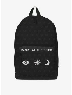 Budget 🎉 Rocksax Panic! At The Disco 3 Icons Classic 🎒 Backpack 🌟