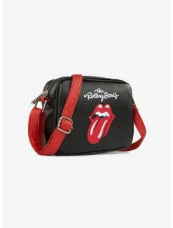 Best Sale 💯 Bugatti Rolling Stones Vegan Leather Crossbody Bag Black with Red Strap ⭐ -Bags & Purses Shop Online 19958710 av1