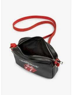Best Sale 💯 Bugatti Rolling Stones Vegan Leather Crossbody Bag Black with Red Strap ⭐ -Bags & Purses Shop Online 19958710 av2