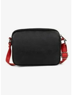 Best Sale 💯 Bugatti Rolling Stones Vegan Leather Crossbody Bag Black with Red Strap ⭐ -Bags & Purses Shop Online 19958710 av3