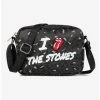 Brand new 🎉 Bugatti Rolling Stones Vegan Leather Crossbody Bag Black Pattern ⭐ -Bags & Purses Shop Online 19958716 hi