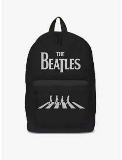 Budget 🥰 Rocksax The Beatles Abbey Road Black and White 🎒 Backpack ❤️