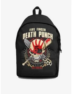 Deals ✔️ Rocksax Five Finger Death Punch Got Your Six 🎒 Backpack 🎉