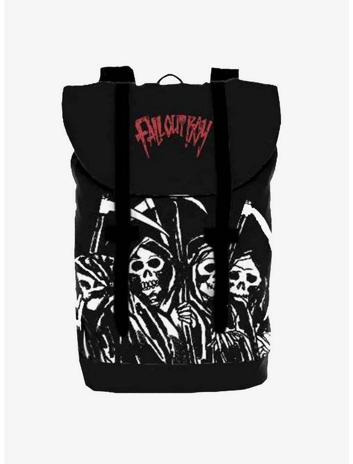 Discount ❤️ Rocksax Fall Out Boy Reaper Gang Heritage 🎒 Backpack 🔥 3 Discount ❤️ Rocksax Fall Out Boy Reaper Gang Heritage 🎒 Backpack 🔥