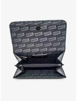 Best deal 🧨 Marvel Captain America Shield Emblem Vegan Leather Foldover Flap Wallet 😀 -Bags & Purses Shop Online 20212376 av3