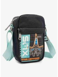 Outlet 👏 Disney Pixar Lightyear Star Command Spaceship Schematic Vegan Leather Crossbody Bag ⌛ -Bags & Purses Shop Online 20212378 av1