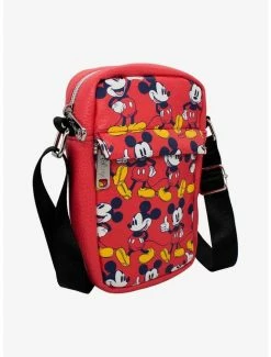 Buy 🥰 Disney Mickey Mouse Standing Poses Vegan Leather Crossbody Bag ❤️ -Bags & Purses Shop Online 20212382 av1