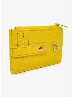 Discount 👏 Disney Signature D Debossed Yellow Vegan Leather Cardholder 👍 -Bags & Purses Shop Online 20212400 av1