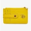 Discount 👏 Disney Signature D Debossed Yellow Vegan Leather Cardholder 👍 -Bags & Purses Shop Online 20212400 hi
