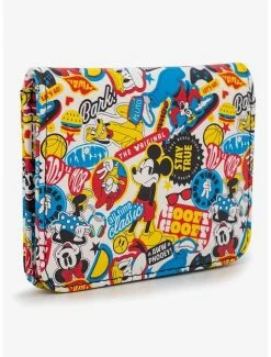 New 🎉 Disney The Sensational Six Collage Vegan Leather Foldover Wallet 😍 -Bags & Purses Shop Online 20212410 av1
