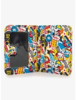 New 🎉 Disney The Sensational Six Collage Vegan Leather Foldover Wallet 😍 -Bags & Purses Shop Online 20212410 av3