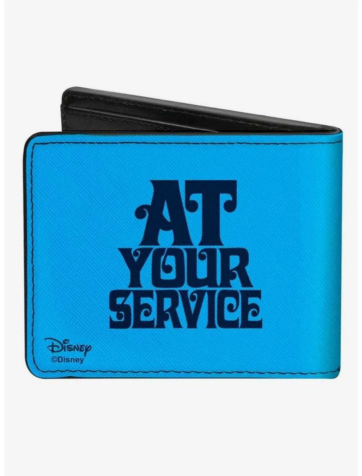 Discount 😀 Disney Aladdin 2019 Genie Face At Your Service Bifold Wallet 🔔 4 Discount 😀 Disney Aladdin 2019 Genie Face At Your Service Bifold Wallet 🔔 - Image 2