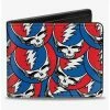 Cheapest ⭐ Grateful Dead Steal Your Face Stacked Bifold Wallet 👏 -Bags & Purses Shop Online 20214390 hi