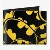 Best Sale 👍 DC Comics Bat Signals Stacked Canvas Bifold Wallet ⭐