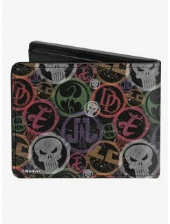 Budget ⭐ Marvel Knights Icons Weathered Bifold Wallet 😉 -Bags & Purses Shop Online 20214472 av1