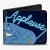 Brand new 🔥 Disney Aladdin Genie Applause Pose Neon Bifold Wallet 😍