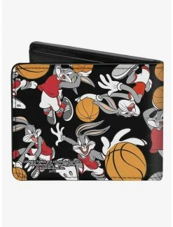 Brand new 😀 Looney Tunes Bugs Bunny 🏀 Basketball Poses ScatteBifold Wallet 🤩 -Bags & Purses Shop Online 20214490 av1
