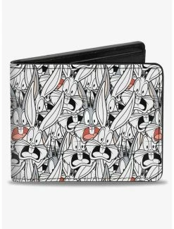 Outlet 🛒 Looney Tunes Bugs Bunny Expressions Stacked Bifold Wallet 🔔