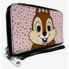 Promo 🧨 Disney Disney Chip and Dale Chip Smiling Pose Sprinkle Zip Around Wallet 🎉 -Bags & Purses Shop Online 20214504 hi