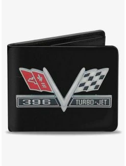 Wholesale 💯 1967 Impala 396 Turbo Jet V Emblem Bifold Wallet 😀