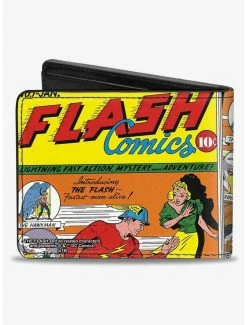 Top 10 ⭐ DC Comics Classic Flash Comics Issue 1 Introducing Flash Cover Pose Bifold Wallet ✨ -Bags & Purses Shop Online 20214518 av1