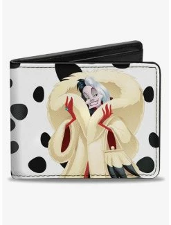 Best reviews of ⭐ Disney Cruella de Vil Cream Fur Pose Spots Bifold Wallet ❤️