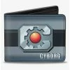 Deals ⭐ DC Comics Cyborg Icon Stripe Bifold Wallet 😀 -Bags & Purses Shop Online 20214564 hi