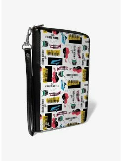 Best Sale 🌟 Disney Pixar Soul The Half Note Instrument Collage Zip Around Wallet 🔥