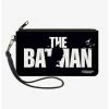Cheapest 👏 DC Comics The Batman Movie Batman Silhouette Title Canvas Zip Clutch Wallet 🤩 -Bags & Purses Shop Online 20214572 hi
