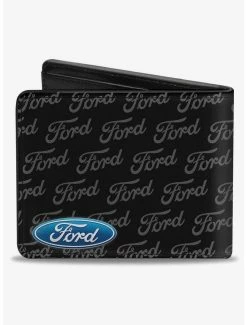 Deals 🤩 Ford Oval Corner Text Bifold Wallet 🎉 -Bags & Purses Shop Online 20214660 av1