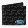 Deals 🤩 Ford Oval Corner Text Bifold Wallet 🎉 -Bags & Purses Shop Online 20214660 hi