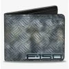 Deals ✨ F150 Ford Truck Checker Metal Diamond Plate Bifold Wallet 🔔 -Bags & Purses Shop Online 20214686 hi