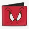 Top 10 ⭐ Looney Tunes Gossamer Eyes Close Up Bifold Wallet 💯 -Bags & Purses Shop Online 20214698 hi