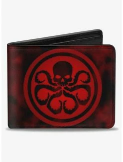 Best Pirce ⭐ Marvel Hydra Logo Hydra Smoke Bifold Wallet 👍