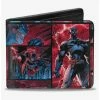 Buy 😉 DC Comics Batman Urban Legends Scene Blocks Rainy Sky Bifold Wallet ❤️ -Bags & Purses Shop Online 20214838 hi