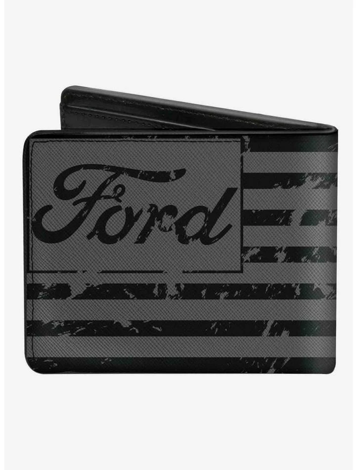 New ๐ Ford Script Americana Flag Weathered Bifold Wallet ๐คฉ 4 New ๐ Ford Script Americana Flag Weathered Bifold Wallet ๐คฉ - Image 2