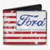 Deals ✨ Ford Script Americana Flag Weathered Bifold Wallet 💯 -Bags & Purses Shop Online 20214849 hi