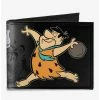 Buy 🎉 The Flintstones FBowling Pose Bedrock Bowl Bowling Pins Canvas Bifold Wallet 🌟 -Bags & Purses Shop Online 20214878 hi