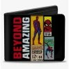 Deals 🧨 Marvel Comics Spider-Man Beyond Amazing Comics Collage Bifold Wallet 🎉 -Bags & Purses Shop Online 20214894 hi