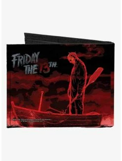 New ⌛ Friday The 13th Jason Boat Murder Canvas Bifold Wallet ⌛ -Bags & Purses Shop Online 20214896 av1