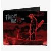 New ⌛ Friday The 13th Jason Boat Murder Canvas Bifold Wallet ⌛