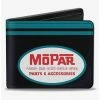 New 👍 Mopar 1954 1958 Logo Chrysler Logo Top Stripe Bifold Wallet 🎁