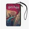 Brand new 🌟 Harry Potter and The Chamber of Secrets Book Cover Drawing Canvas Zip Clutch Wallet ✔️ -Bags & Purses Shop Online 20214926 hi