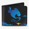 Cheapest 😉 Disney Aladdin Genie Lamp Silhouette Pose Clouds Bifold Wallet ⭐ -Bags & Purses Shop Online 20214980 hi