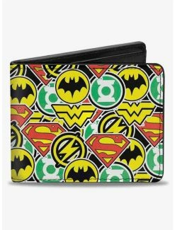 Brand new ✨ DC Comics Justice League 5 Superhero Chibi Icons Stacked Bifold Wallet ❤️