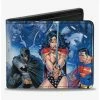 Budget 💯 DC Comics Justice League Infinite Crisis Issue 1 Cover Capes Sword Bifold Wallet 🛒