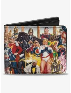 Brand new ❤️ DC Comics Justice Society of America Issue 26 Alex Ross Cover Pose Bifold Wallet ❤️